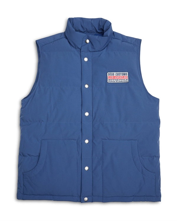 Deus Ex Machina Buzz Winter Vest - Mechanic Blue